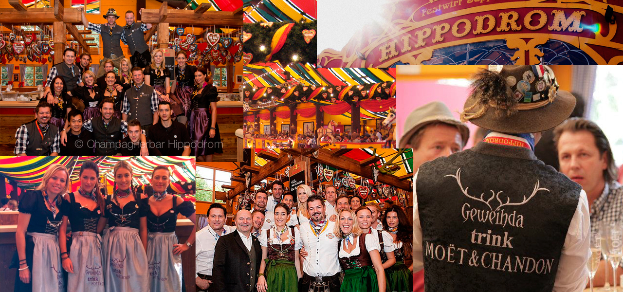 Ausstattung Champagnerbar im Hippodrom
